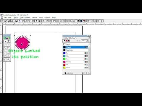 Lock Position and Unlock Options in Adobe PageMaker || Adobe PageMaker Tutorial ||