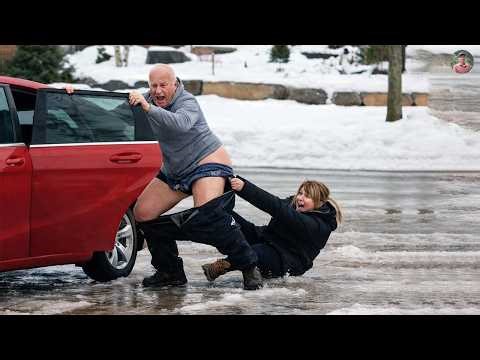 Slipping on Ice | Funniest Winter Fails Caught on Camera