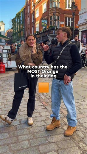 What country has the MOST 🟧 in their flag? Comment below the answer!!⬇️⬇️ #orange #flag #most #Ireland #colour