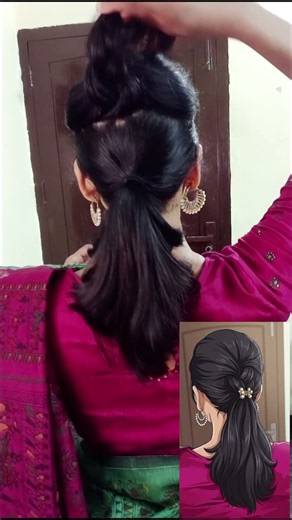 🌺✨ Medium ponytail with Braided Hairstyles 🌺✨#trending #viralshorts