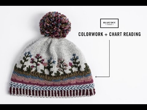 Flora Adora Hat Learn-A-Long Colorwork & Reading a Chart Video