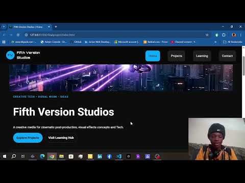 Final Project Website Walkthrough - Fifth Version Studios | HTML JavaScript Modules, JSON, API Fetch