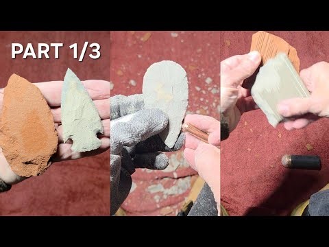 2296 - Part 1/3 - Tutorial - Quarry Tile Challenge #flintknapping 