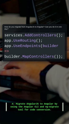 AngularJS to Angular Migration | .NET Interview Question #Shorts #Csharp #Coding #Programming