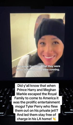 Seeing Prince Harry and Meghan Markle so happy on their legendary “freedom flight” makes all the press coverage they got worth it 🩷 #harryandmeghan #princeharry #meghanmarkle #tylerperry #fyp