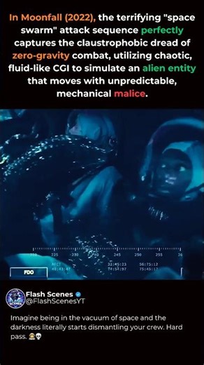 The Most Terrifying Alien Swarm in Space! 🌑🛸 #moonfall #scifi #shorts