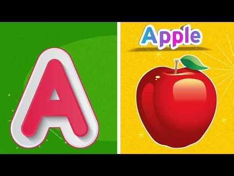 A is for Apple 🍎 | ABC Phonics Cartoon Song for Kids | Learn Alphabet with Fun | ABCD