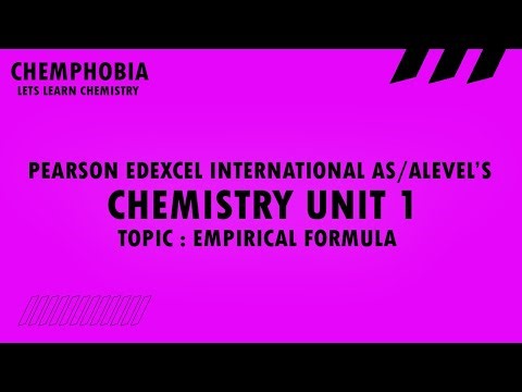 EMPRICAL FORMULA | Unit 1 | Pearson Edexcel board