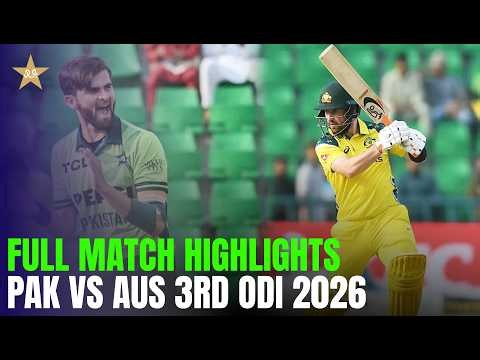 Pakistan vs Australia 3rd ODI | Best Moments & Full Match Highlights 🏏🔥| PCB | MR1K