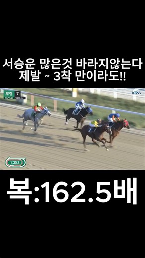 많은것 바라지않는다 제발! 3착만이라도!! #경마 #경마예상 #경마방송 #경마예상방송 #서울경마 #금요경마 #토요경마 #일요경마 #경마장