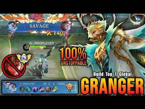SAVAGE + 28 Kills!! Granger VS Top Global Yin!! - Build Top 1 Global Granger ~ MLBB