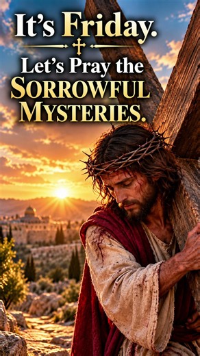 🙏 It's Friday! Pray the Sorrowful Mysteries With Us ✝️ #Shorts