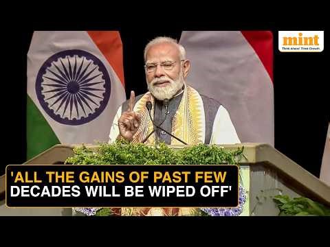 PM Modi Warns Of MASSIVE Poverty Amid Wars, Fuel Crisis, Flags 'Decade Of Crises' | Watch