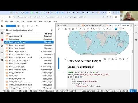 Demo: point-collocation python library for point matchups with NASA EarthData, by Eli Holmes, NOAA