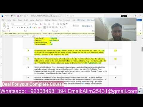 Access 3G Grader Career Books (PC only) | GO25_AC_CH03_GRADER_3G_Career Books