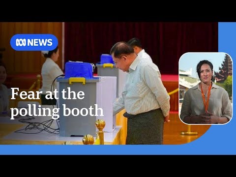 Voters in war-torn Myanmar trickle in to 'sham' election | ABC NEWS