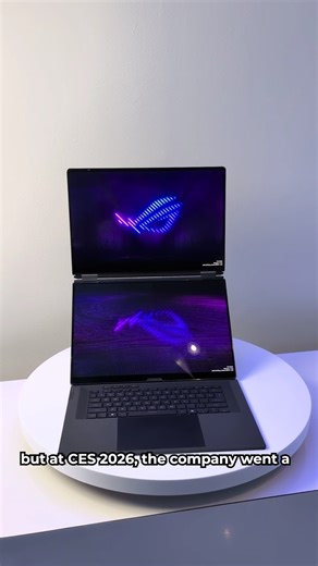 ASUS keeps making these dual-screen laptops. Here's the ROG Zephyrus at CES 2026, which we think is pretty eye-catching. | Engadget
