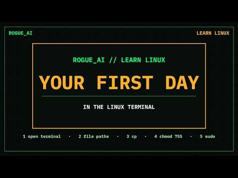 Your First Day in the Linux Terminal (Beginner Tutorial)
