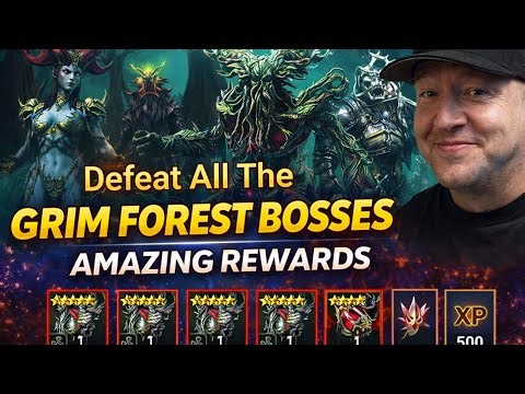Defeat All The Grim Forest Bosses - Amazing Rewards - Raid: Shadow Legends - RSL