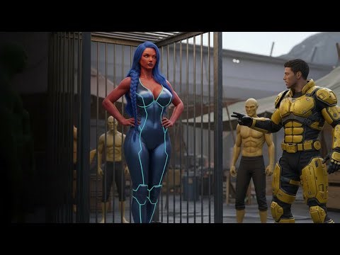 When the Auction Ended, the Untamable Alien Girl Was Left Behind — Until a Human Raised Their Hand