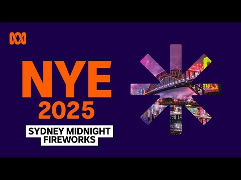 Sydney Midnight Fireworks LIVE | New Year's Eve 2025 | ABC iview