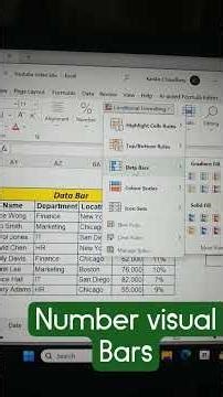 **Excel Data Bars 📊 | Conditional Formatting Trick to Compare Salary Instantly (Beginner Friendly)**