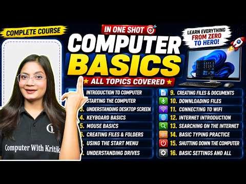 Computer Basics Complete Course in One Shot | Basic Computer Course for Beginners | CK