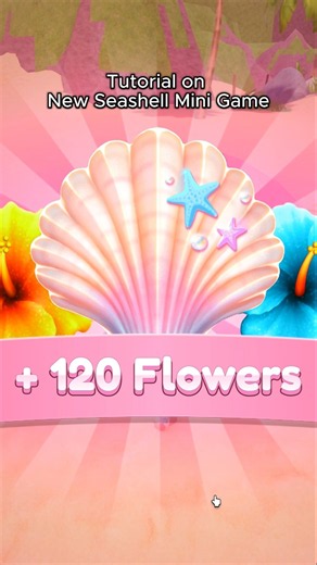NEW SEASHELL Game Tutorial!✨️ Get flower currency! 🌺 #dresstoimpress