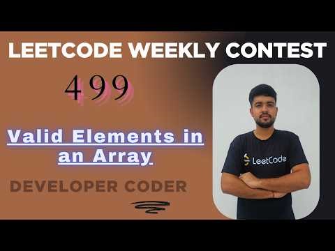 Valid Elements in an Array | LeetCode 3912 | Weekly Contest 499 | Java Code | Developer Coder