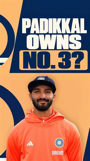 Padikkal owns no. 3? #DevduttPadikkal #NZvIND