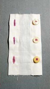 HOW TO STITCH BUTTONHOLE | METHOD 2 | FOR BEGINNERS #beginnersstitch #buttonhole #kaaj #diynstitch