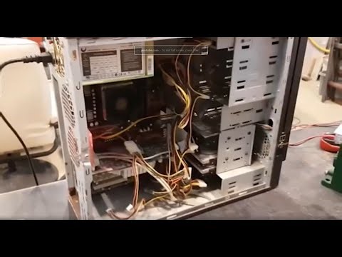 Computer explodes!