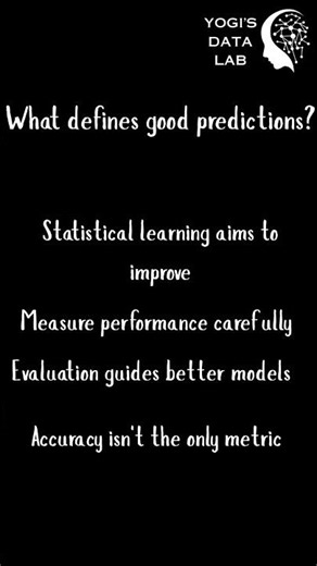 Good Predictions in Statistical Learning