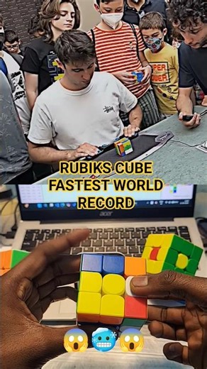Rubik’s Cube World Record Solve 😱 | Fastest Rubik’s Cube Solve Ever | #shorts