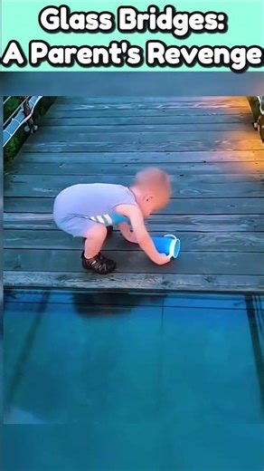 Kids on a Glass Bridge… Funniest Reactions Ever! 😂 #shorts #FunnyKids #GlassBridge #EpicFails