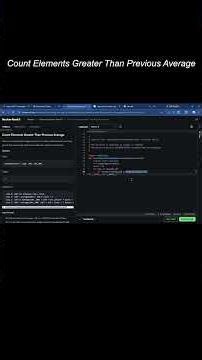 Crack Hacker Rank Easy: Count Elements Previous Average (DSA_P1) #coding #python #programming #code