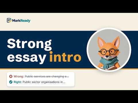 How to write a university essay introduction