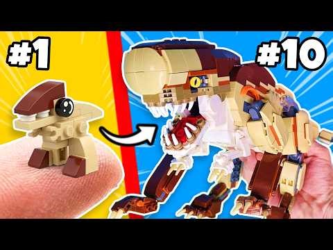 I built EVERY JURASSIC WORLD Dinosaur in LEGO…