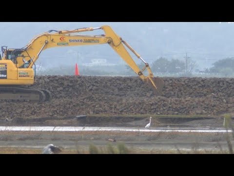 再び迫る台風　決壊した印旛沼で急ピッチの堤防復旧工事(2026年9月30日)