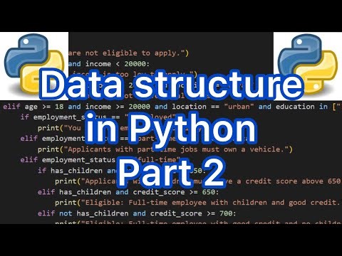 Python Data Structure PART 2