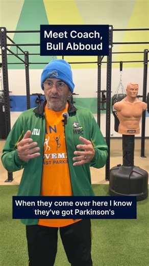 Meet Coach Bull Abboud, one of the boxing coaches at the Kirk Gibson Center. His classes teach how proper boxing technique and footwork can help with improving balance, agility and core strength. Boxing is one of the many FREE movement-based programs available to Members at the Kirk Gibson Center. Learn about the other free programs available at the Kirk Gibson Center at kirkgibsoncenter.org/programs/ | Kirk Gibson Foundation for Parkinson’s