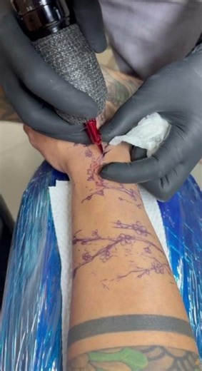 Fresh Ink Reveal | Cherry Blossom Tattoo Masterpiece