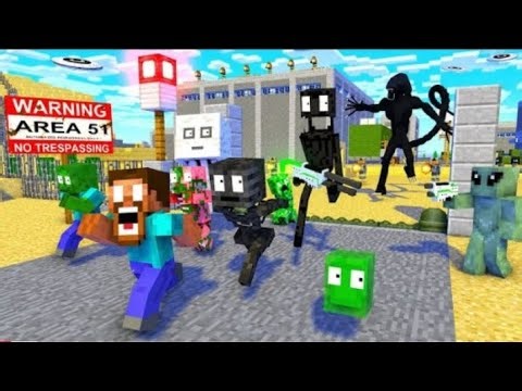 AREA 51 RAID 😱 Alien Apocalypse in Minecraft!