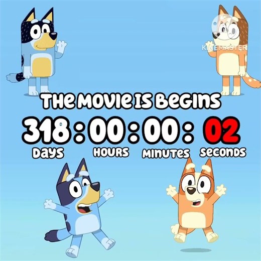 318 Days Until Bluey the Movie Begins!!! #Shorts