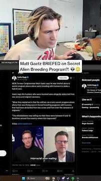 Matt Gaetz BRIEFED on Secret Alien Breeding Program?! 👽😳