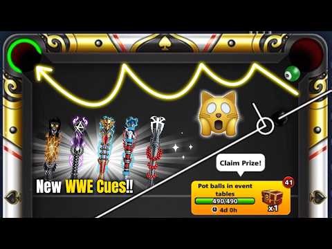 8 Ball Pool - This One Shot Changed Everything… 4 WWE Cues Unlocked 😳 GamingWithK