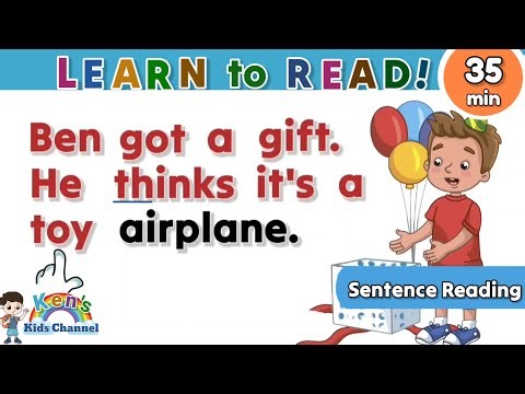 Simple Sentences to Read | Reading Lesson for Nursery, Kindergarten, and Grade 1 