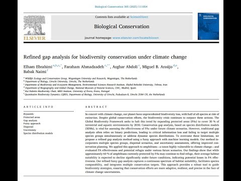 Refined gap analysis for biodiversity conservation under climate change