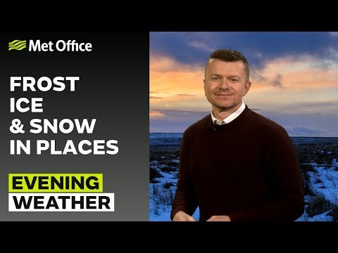 03/01/2026 - Frost and ice developing - Evening Weather Forecast UK – Met Office Weather
