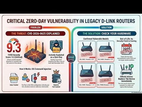 D-Link DSL gateway CVE 2026 0625 Unfixable Flaw